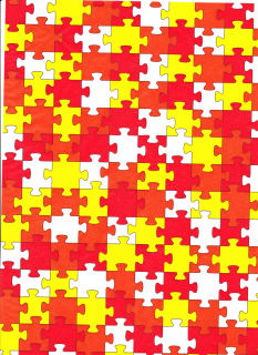 627 Žlutooranžové puzzle