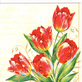 Ubrousek Červené tulipány