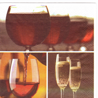 Ubrousek Sklenky s vínem