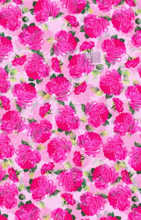 455 Růžový s řůžičkami