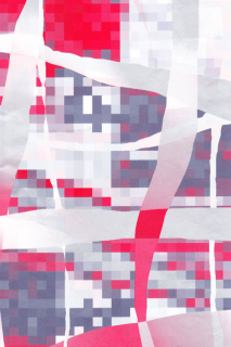 470 Červeno-stříbrné pruhy