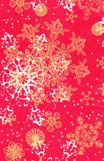 482 Červený s vločkami