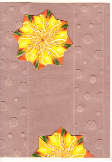 Přání "Béžové s pomeranči"