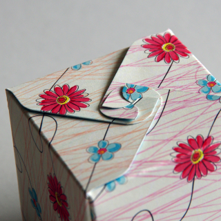 Krabička skládaná Gerbery