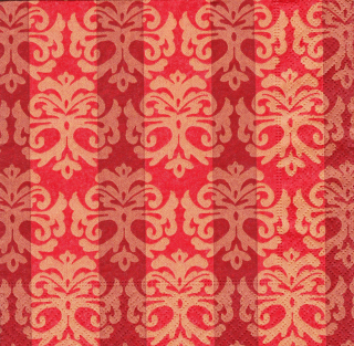 Ubrousek Červeno zlaté ornamenty